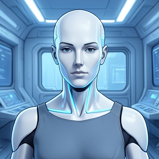 Portrait of ARIA-9, the Android