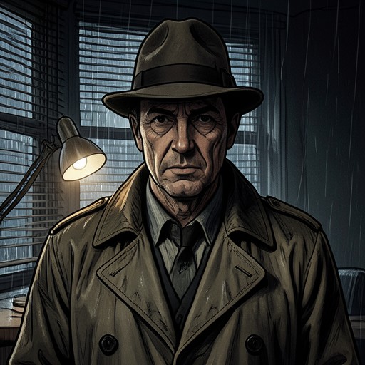 Portrait of Detective Marlowe