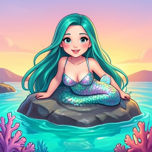 Portrait of Marina the Mermaid