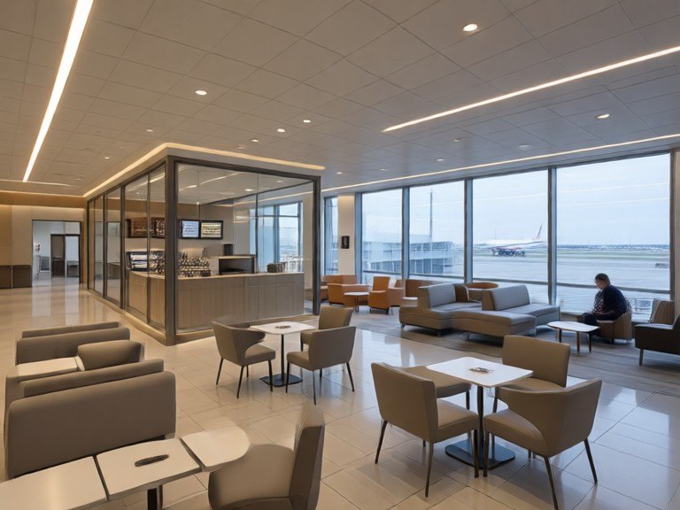 Example made with AI Airport Lounge Rater