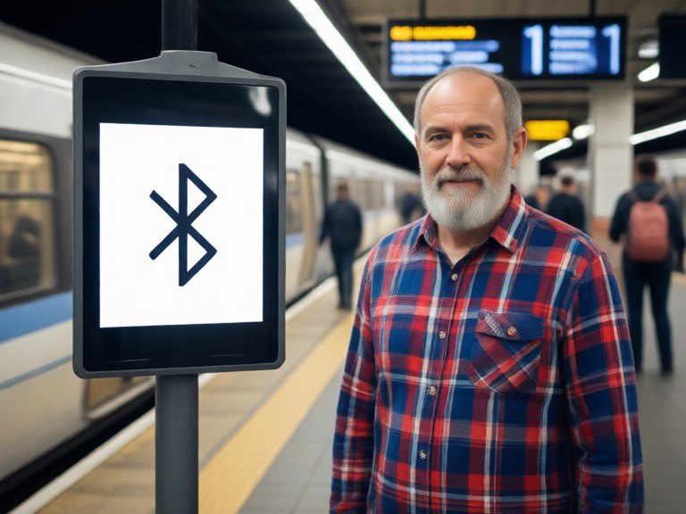 Example made with AI Bluetooth Symbol Identifier