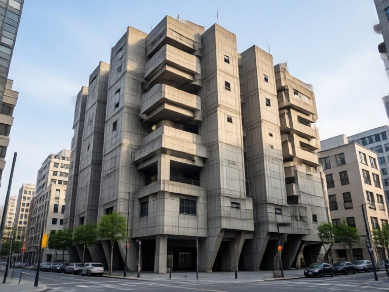 Example made with AI Brutalist Architecture Rater