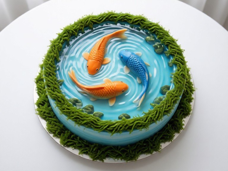 Example made with AI Cake Designer