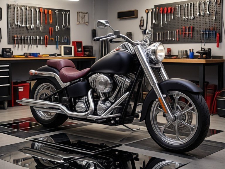 Example made with AI Cruiser Motorcycle Designer