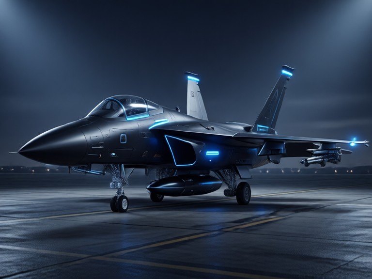 Example made with AI Fighter Jet Designer