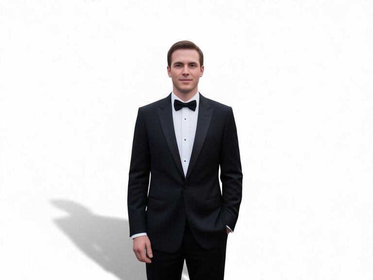AI Groom Suit Background Tool: before and after