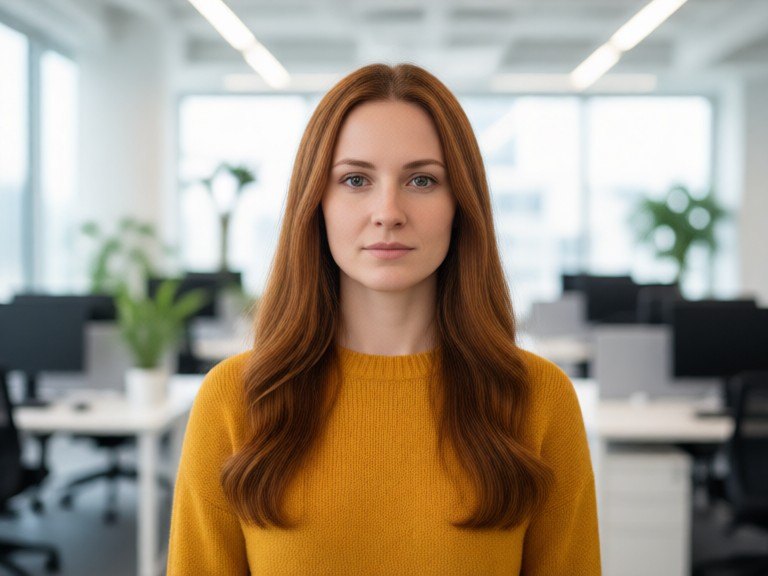 Example made with AI Hairstyle Photo Caption