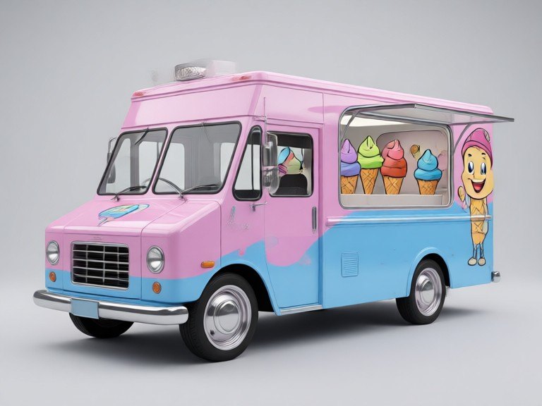 Example made with AI Ice Cream Truck Designer
