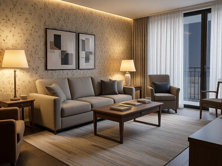 AI Living Room Designer: before and after