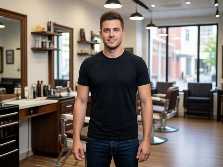Example made with AI Men Haircut Rater