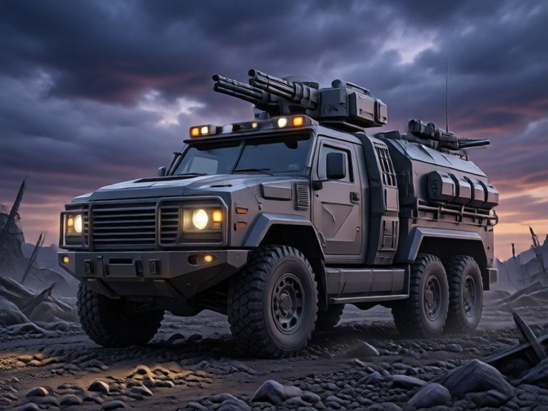 Example made with AI Military Vehicle Designer