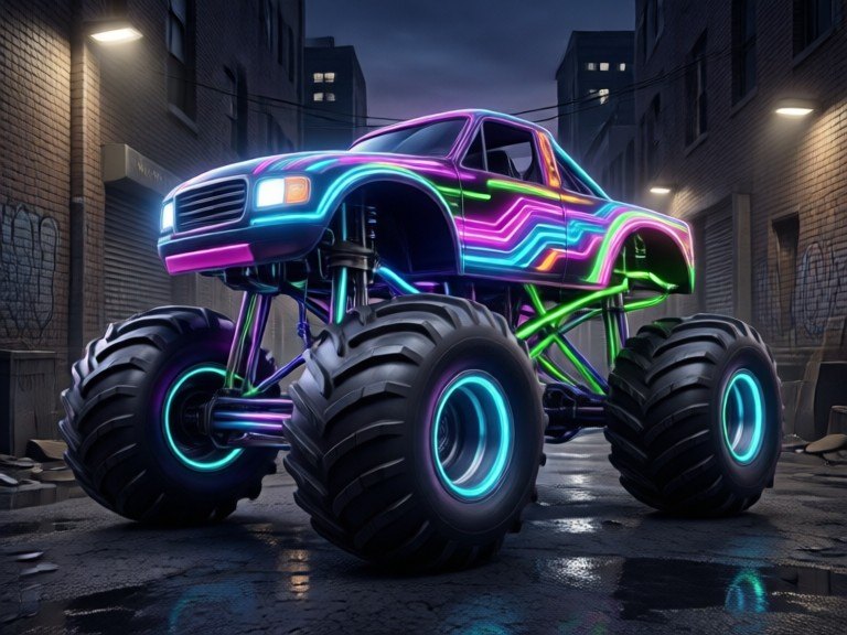 Example made with AI Monster Truck Designer