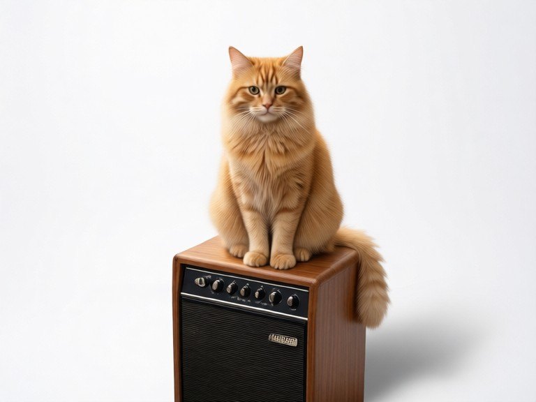 AI Music Amplifier Background Remover: before and after