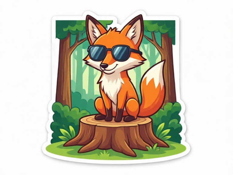 Example made with AI Sticker Design Rater