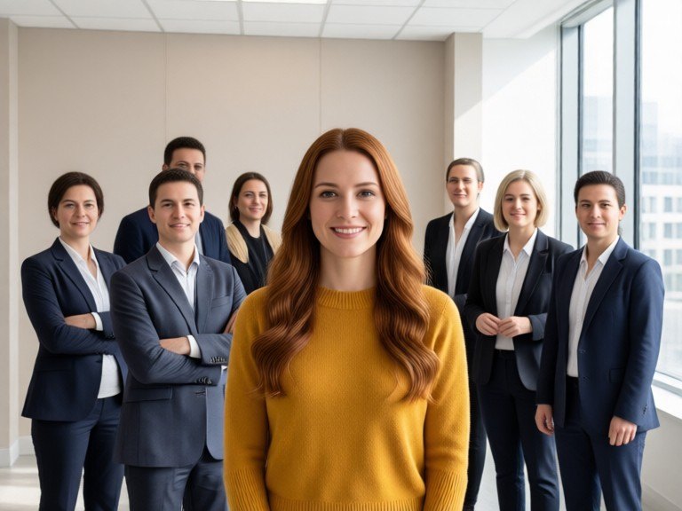 Example made with AI Team Photo Caption