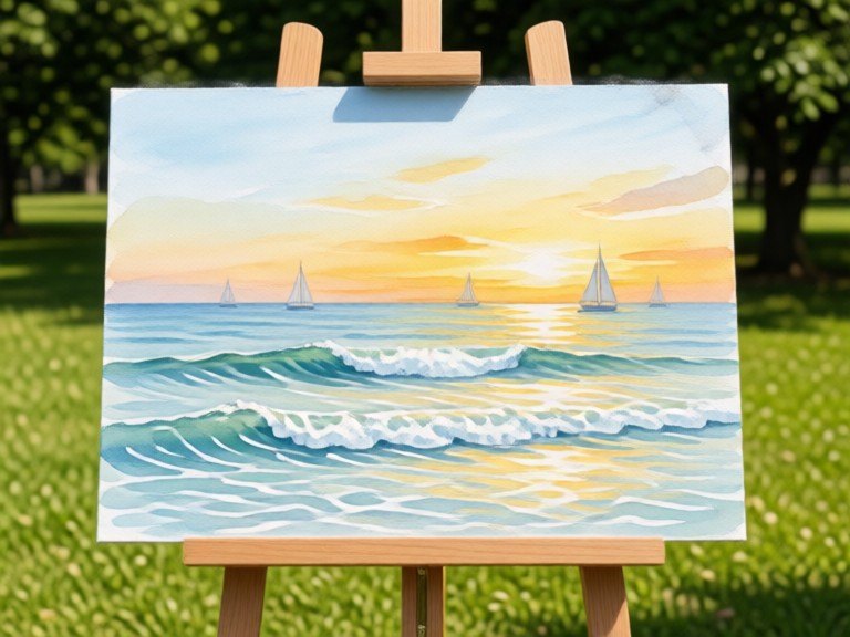 Example made with AI Watercolor Art Rater
