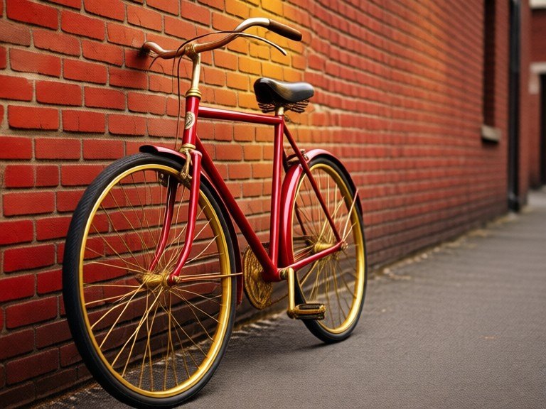 AI Bicycle Color Changer: before and after