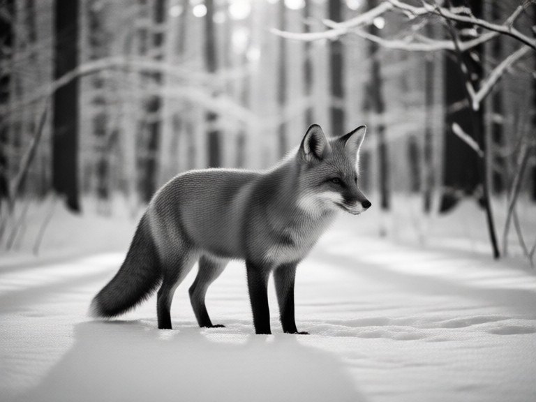 Example made with Black & White Photo Generator