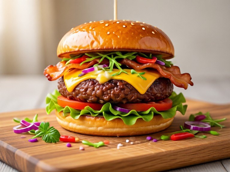 Example made with Burger Design Creator