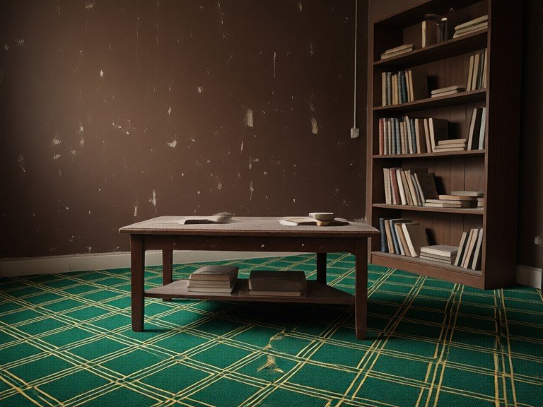 AI Carpet Color Visualizer: before and after