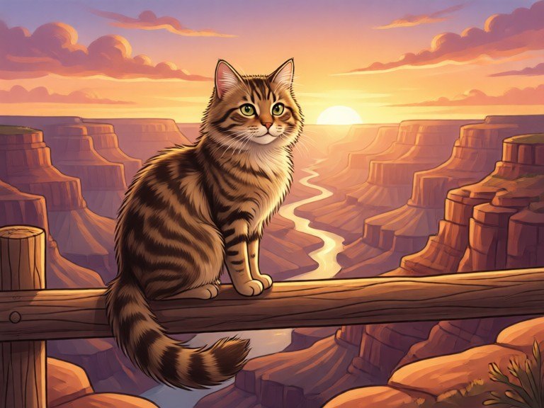 Example made with Cat Art Generator
