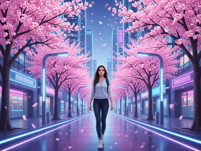 Example made with Cherry Blossom Scene Creator