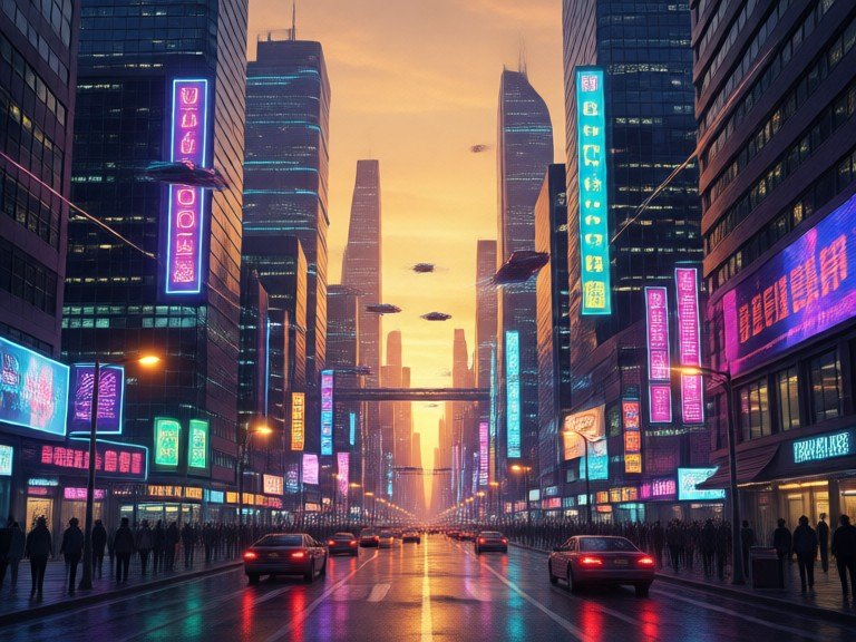 Example made with AI City Art Generator