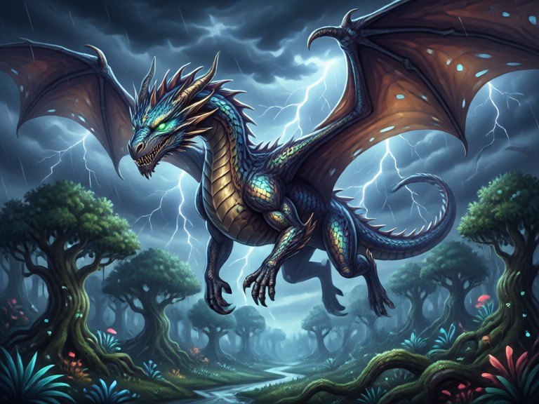 Example made with Dragon Art Generator