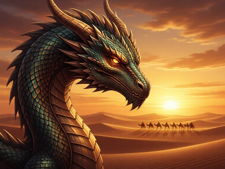 Example made with Dragon Portrait Generator