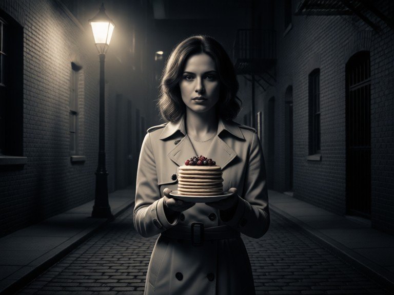 Example made with Film Noir Photo Creator