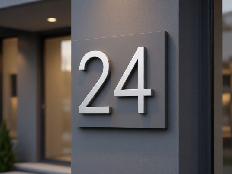 Example made with House Number Sign Designer