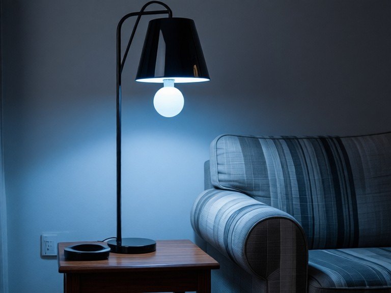 AI Lamp Color Designer: before and after