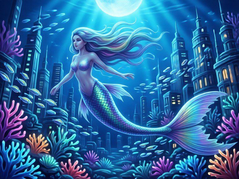 Example made with Mermaid Art Creator