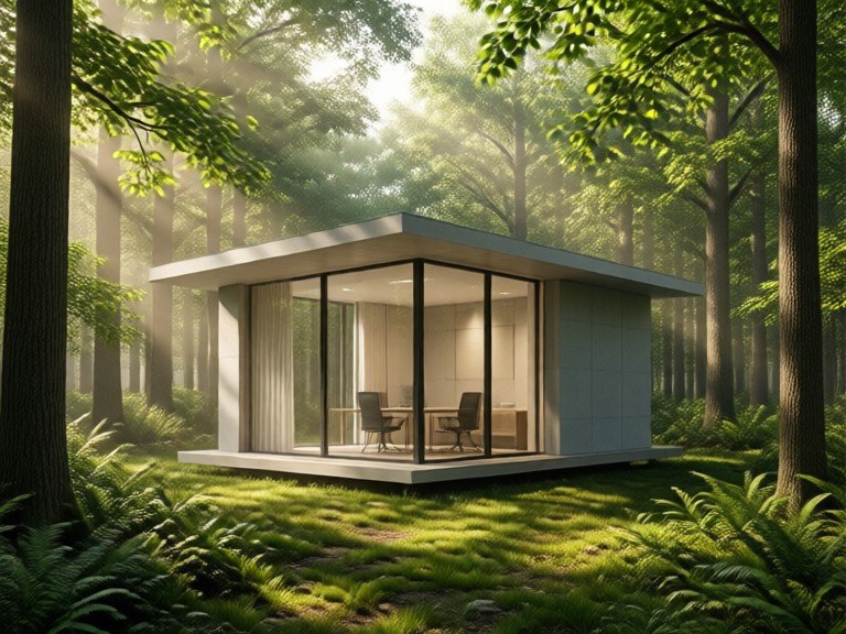 Example made with Office Cabin Designer