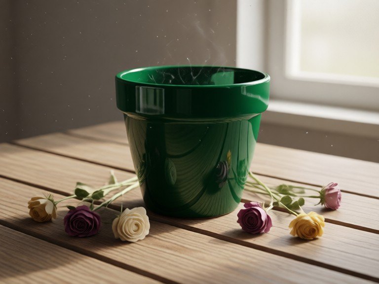 AI Planter Color Designer: before and after