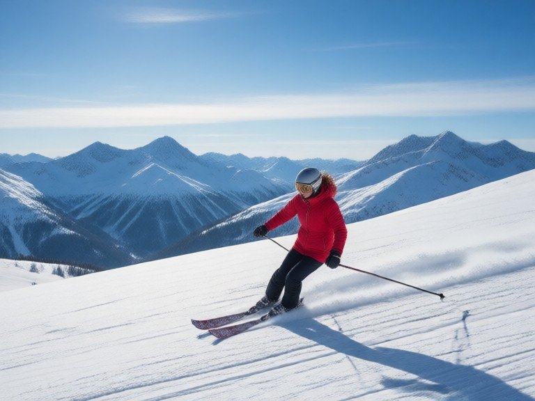 Example made with Skiing Scene Creator
