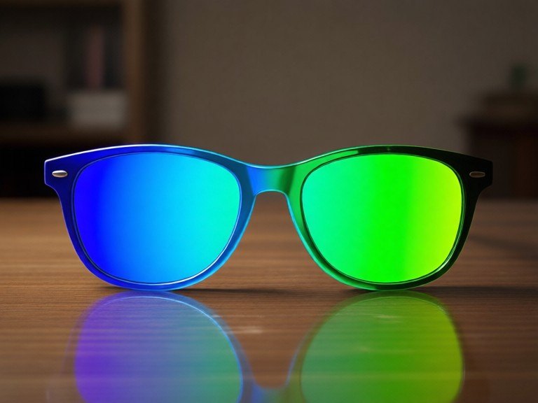 AI Sunglasses Customizer: before and after