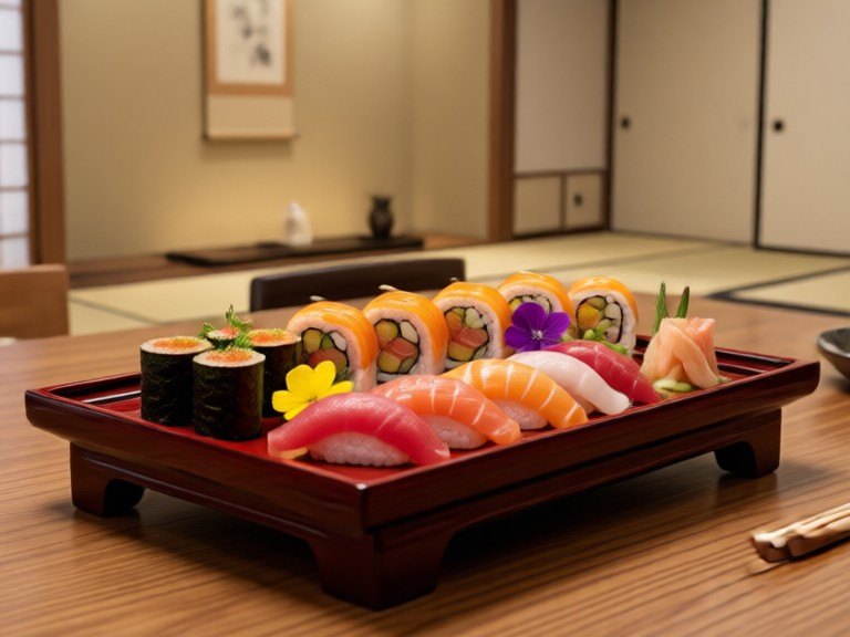 Example made with Sushi Art Generator
