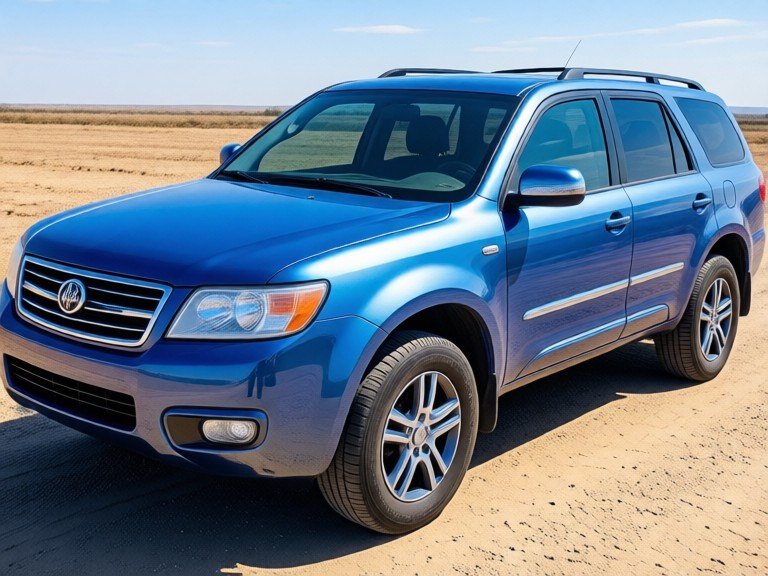 AI SUV Color Transformation: before and after