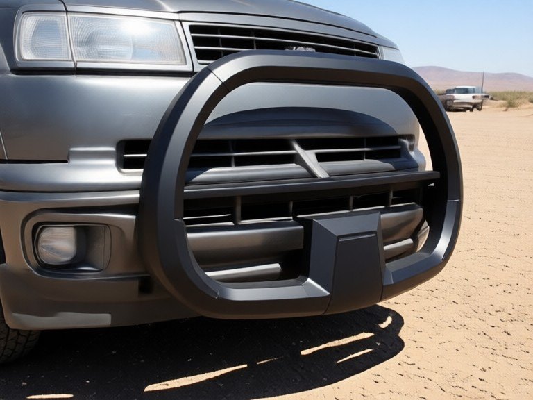 AI Truck Bull Bar Designer: before and after