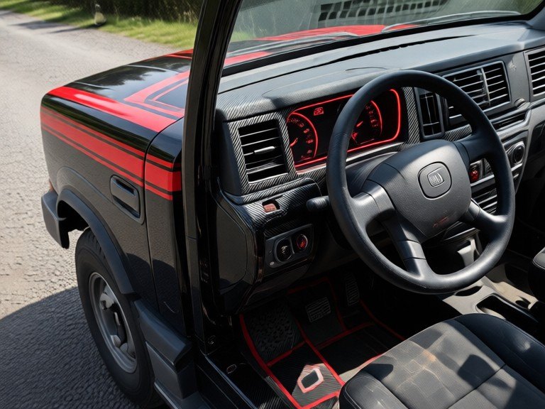 AI Truck Cab Customizer: before and after