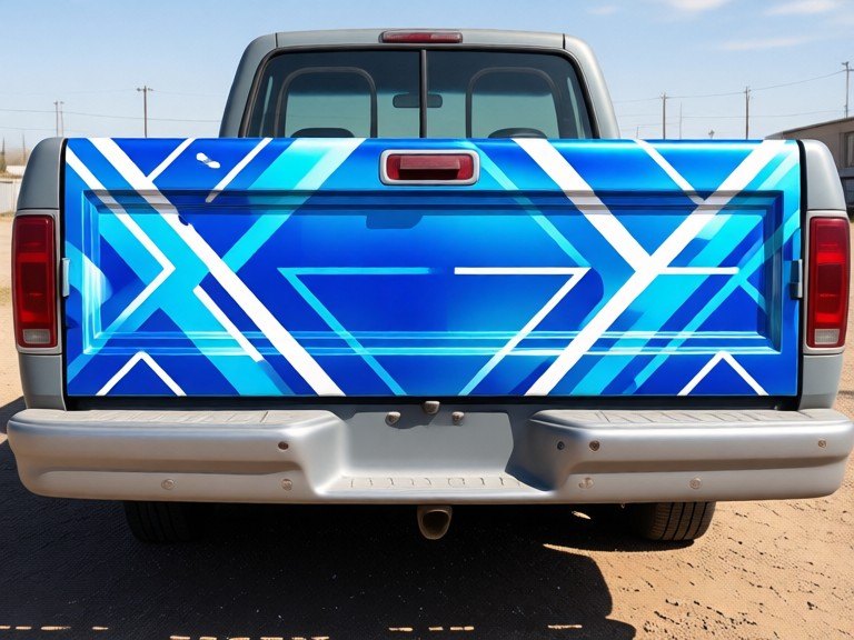 AI Truck Tailgate Designer: before and after
