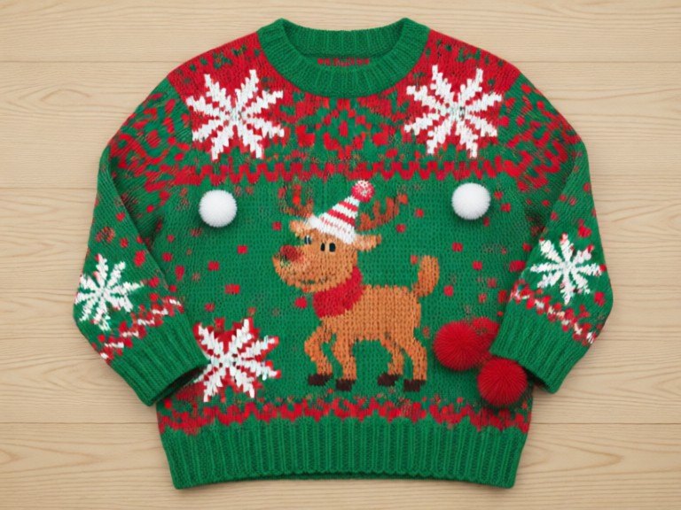 Example made with Ugly Christmas Sweater Designer