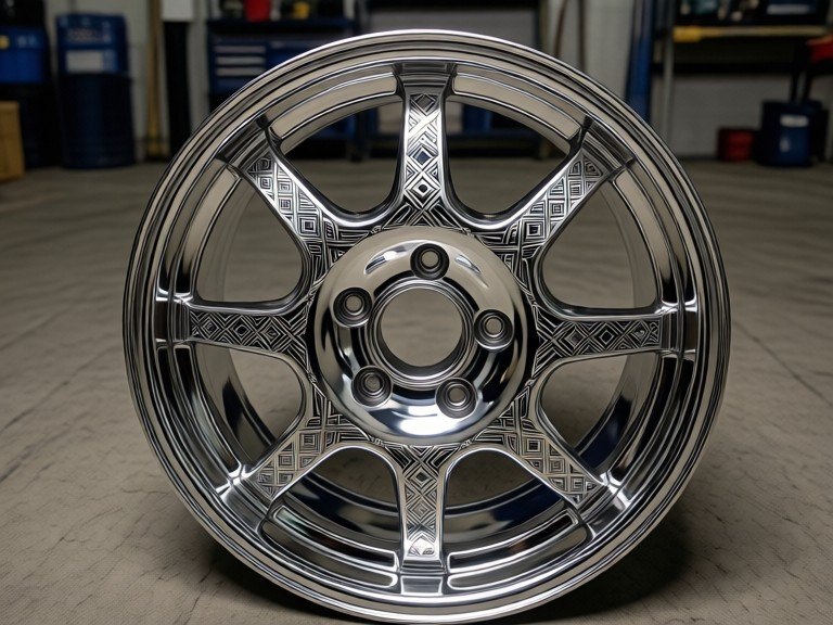 AI Vehicle Rim Customizer: before and after