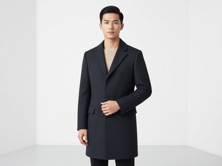 Vietnamese young male ai fashion model: before and after