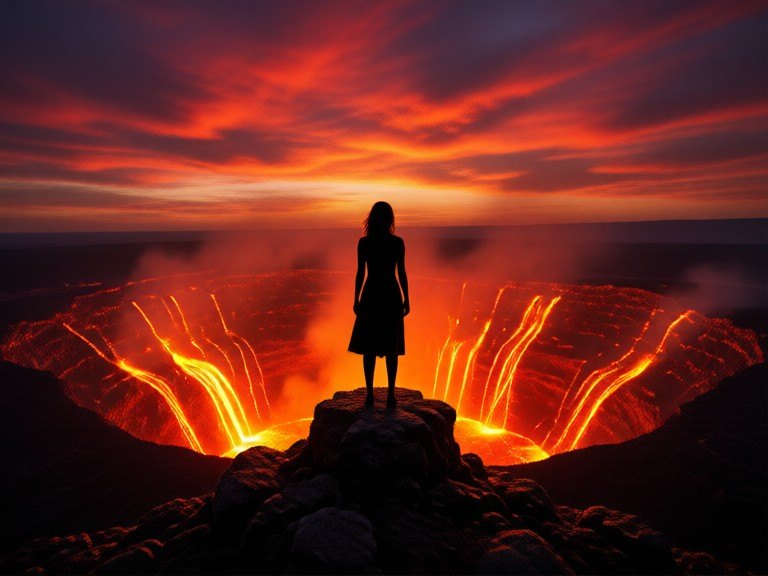 Example made with Volcano Scene Generator