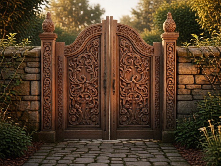 Example made with Wooden Gate Designer